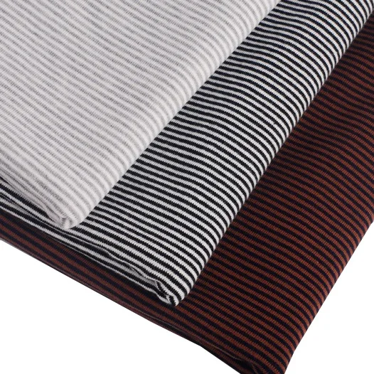 wide 1mm+1mm stripe fabric knitting elastic fabric DIY sewing clothing cloth 185cm wide 100% tissu hometextile tela sewing 2