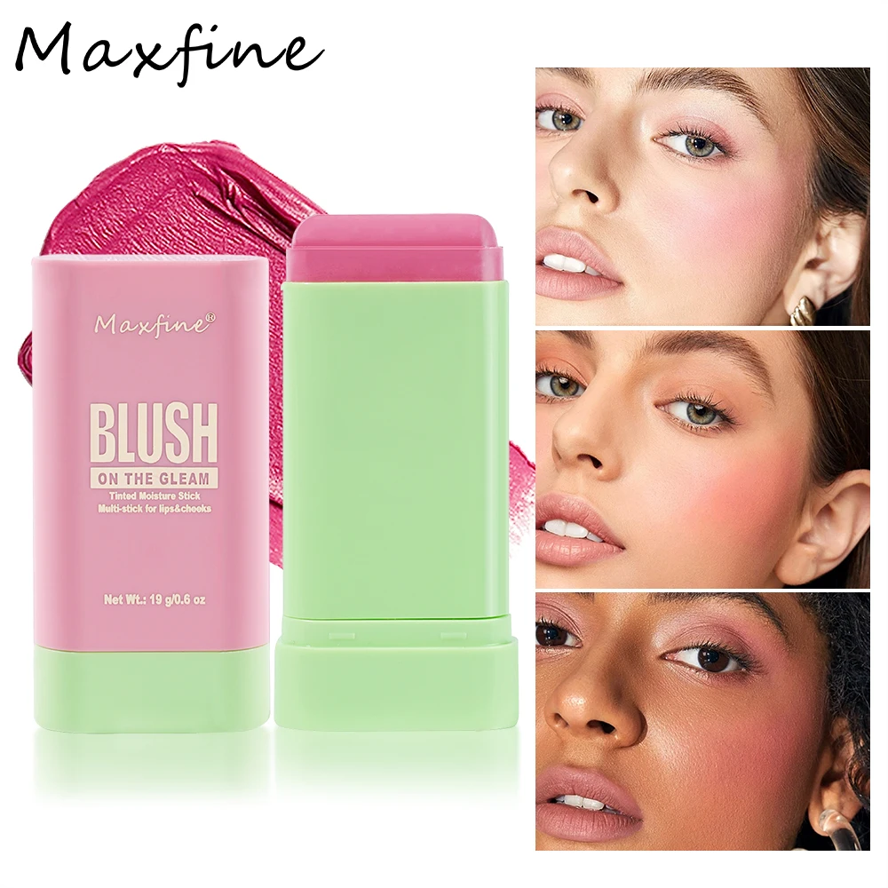 Blush Stick Face Lips Natural Matte Expanding Color Solid Highlighting And Contouring Multi-Functional Rouge Cream