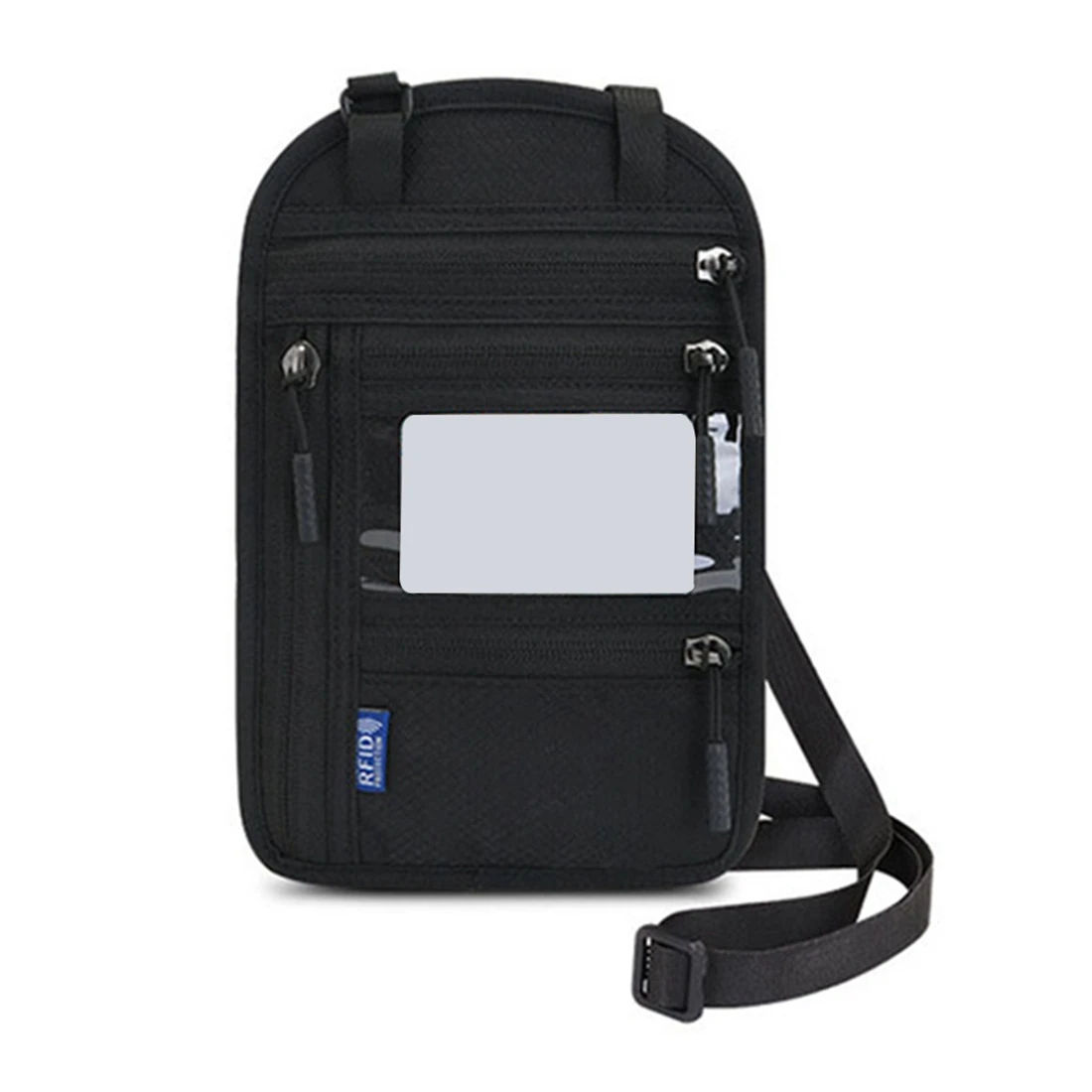 

Дорожный шейный кошелек с RFID-блокировкой, Обложка для паспорта, держатель для документов, органайзер для карт, мобильный телефон Bag A