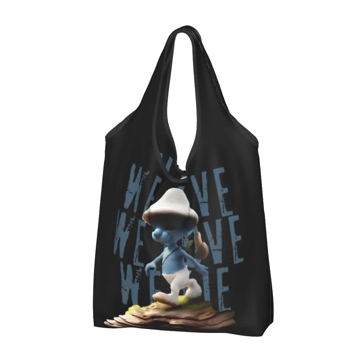 

Переделка Blue Cat Meme Shailushai большие многоразовые сумки для покупок в стиральной машине складные пакеты для продуктов 50lb тяжелые сумки-тоут