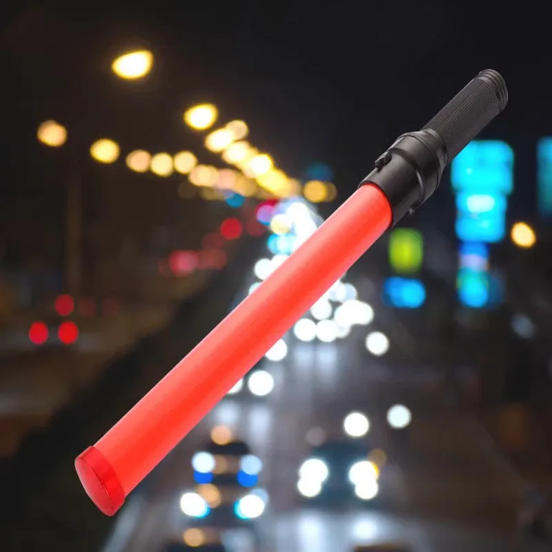 

54cm LED Traffic Baton Safety Signal Warning Flash Constant Light Outdoor for Traffic Parking Command Tactical Flashlight