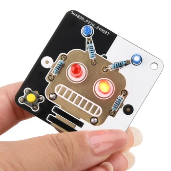 Robot Elettronica LED Principiante Apprendimento Saldatura Divertimento Kit fai da te Modulo tubo luminescente a LED