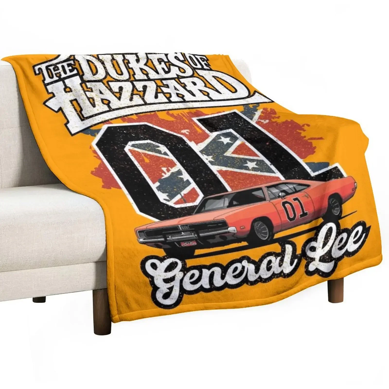 

The Dukes Vintage Throw Blanket Decorative Sofas Camping halloween Blankets