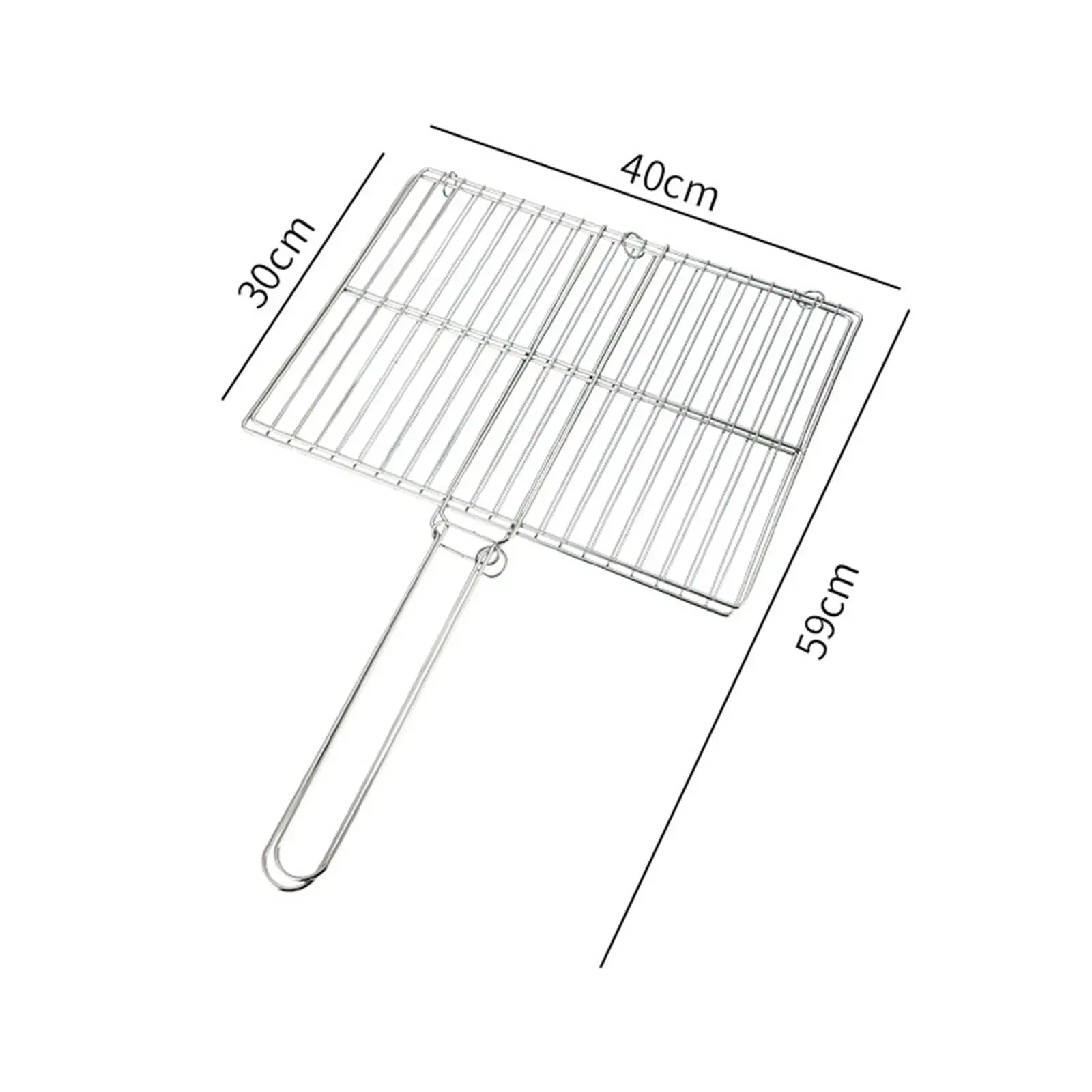 Grill Basket Grilled Fish Clip Portable Foldable Durable Lightweight Barbecue Rack BBQ Fish Grilling Basket for Gifts Camping