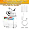 Commercial Electric Snow Cone Machine 48L 500LB/H Ice Shaver Kit Party Activities Fast Ice Crushing Beast with Rich Accessories 6