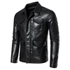 TRAF Spring Leather Men's Youth Trend Autumn And Winter New Slim Korean Version Of Handsome Men's Coat Leather Jacket Men 2