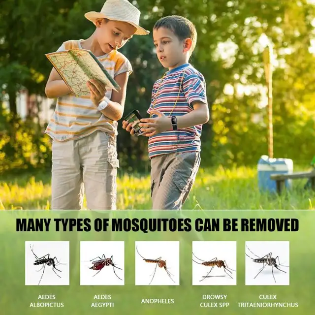 2023 Új Hordozható Elektronikus Ultrahangos Szúnyogriasztó Karkötő Nélkülözhetetlen A Kültéri Kempinghez Időmegjelenítéssel - Image 6