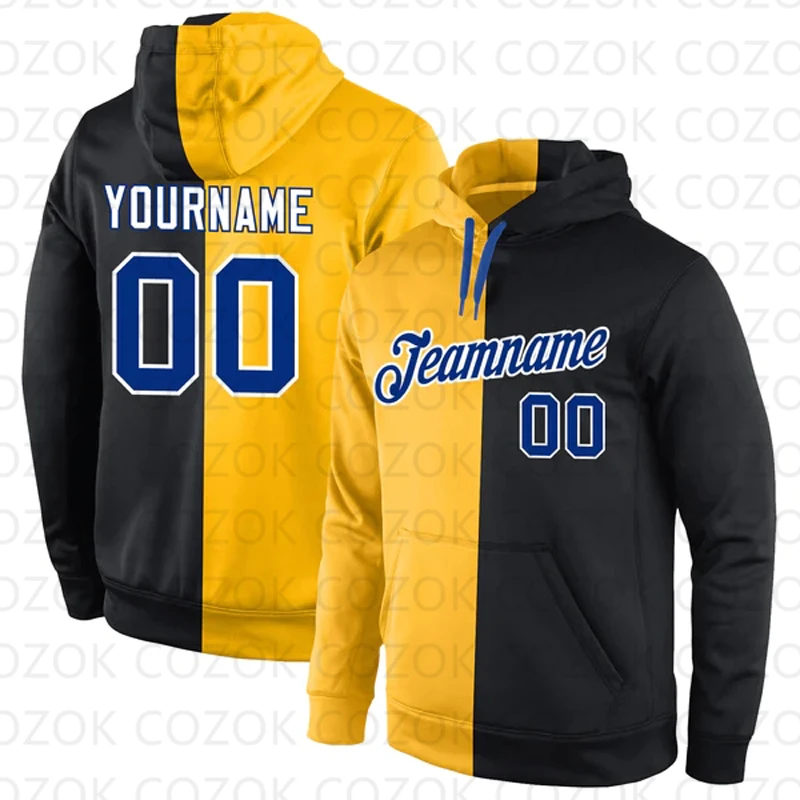 Customized Hoodie Black splice Colour Jersey 3D Printed  Unisex Pullovers Hoodie Casual Sweatshirts
