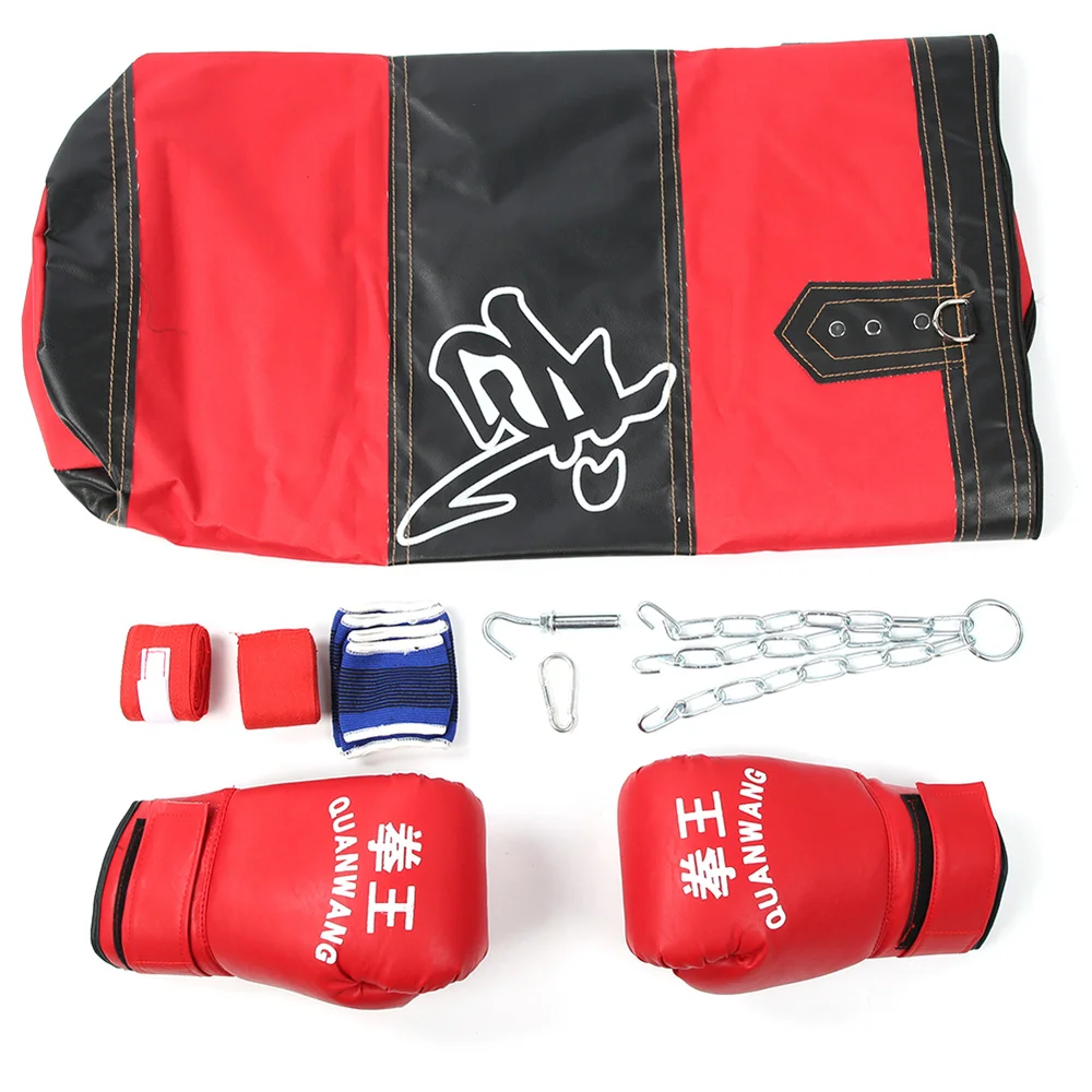 Boxing Heavy Punching Training Bag Fitness Sandbag Exercises Workout
