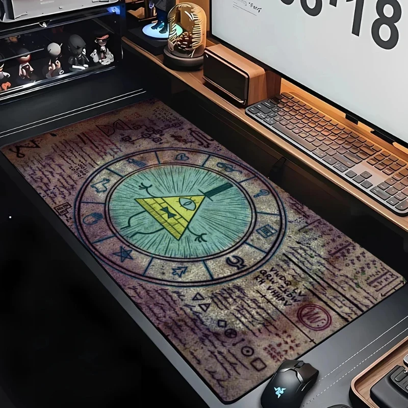 책상 보호대 고무 마우스 패드 회사 테이블 패드 카펫 데스크 패드 Bill Cipher 애니메이션 마우스 패드 Gravity F..