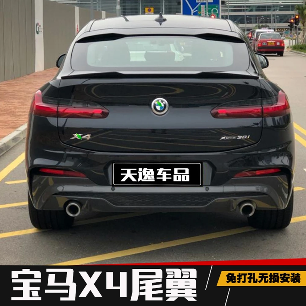 

For BMW X4 Spoiler G02 M Performance Style Spoiler of Car Styling ABS Material for X4 Spoiler Primer and Lacquer Trunk Wing