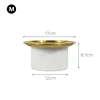 Cosmetics Keys Tray Fruit Plate Storage Box Desktop Sundries Tank with Metal Cover Pantry Organizer Snacks Dishes Home Decor 6