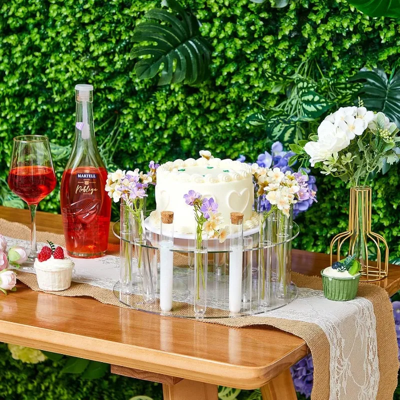 Acrylic Cake Display Board Round Cake Stand 30cm Wedding Party DIY