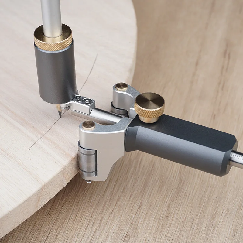 

Woodworking Multi-Functional Linear Arc Dual-Use Scriber Parallel Scriber Marking Tool Drawing Gauge Outline Gauge Wood Tools