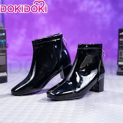 Enhanced Product Title:  
Stylish White Cosplay Shoes for Women & Men - Perfect for Anime and Stage Performances (Luka Black Shoes)