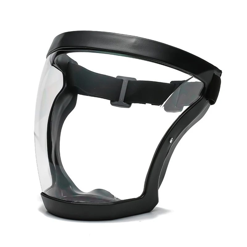 Lunettes de Protection Anti-Éclaboussures Écran PC Noir rangées dans leur étui, prêtes à être réutilisées.
