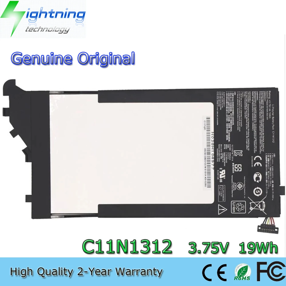

Новинка оригинальная C11N1312 3,75 в 19 Вт/ч Аккумулятор для ноутбука Asus Pad Transformer Book Trio TX201L TX201LA 0B200-00600100