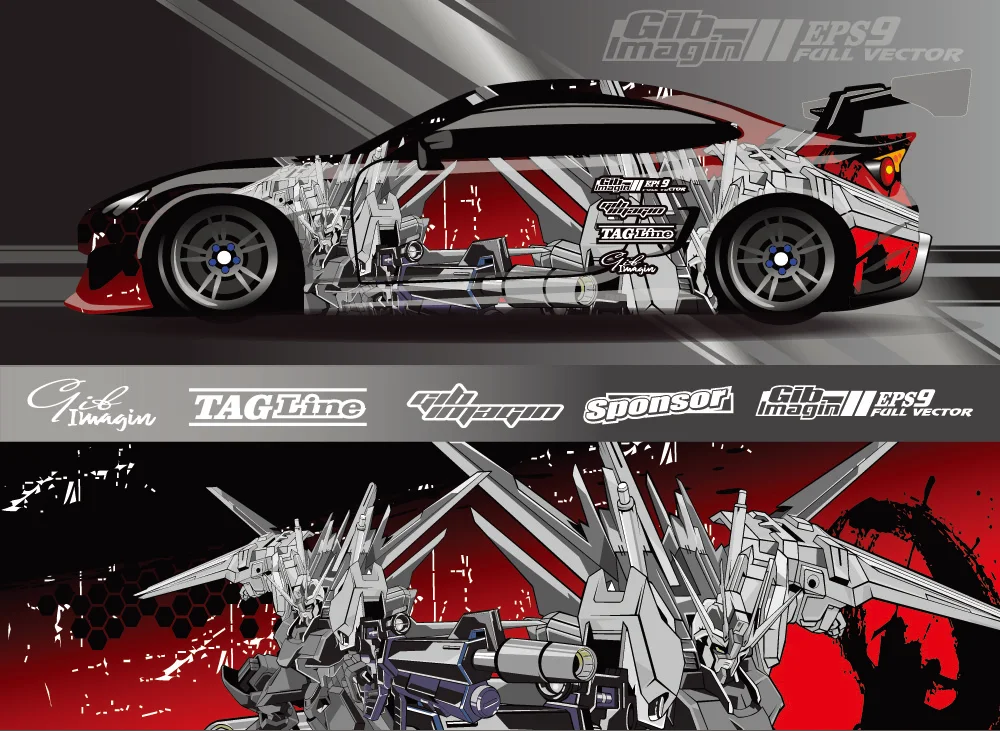 

Граффити рисунок гоночный автомобиль графическая наклейка на весь корпус виниловая оболочка современный дизайн векторное изображение полная оболочка Наклейка декоративная Автомобильная наклейка