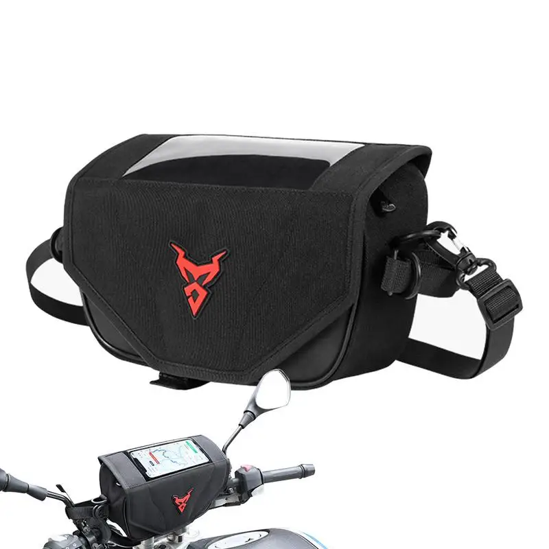 

Motorcycle Phone Bag Magnetic Buckle Handle Bar Bag For Bike 45 Tilt Angle Magnetic Buckle Handle Bar Bag Rainproof Multi