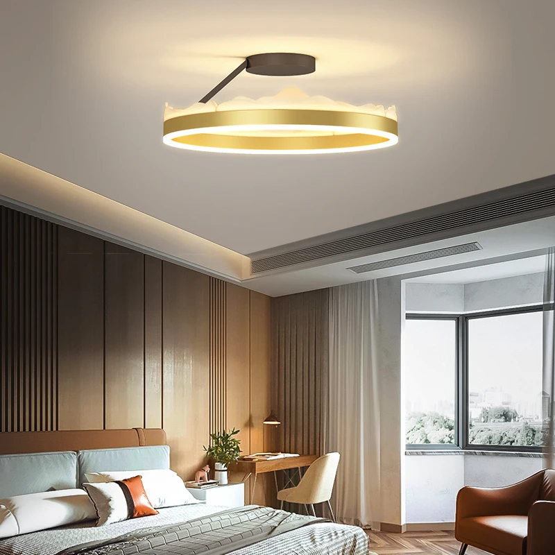 

LODOOO Gold/White Modern Led Ceiling Lights For Bedroom Dining Room Ring Surface mounting Study Kitchen Led Ceiling Lamps