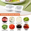 Layered Seasoning Container Reusable Snack Container With Lid Used For Snacks Dipping Sauces Takeout Travel And Outdoor Camping 3