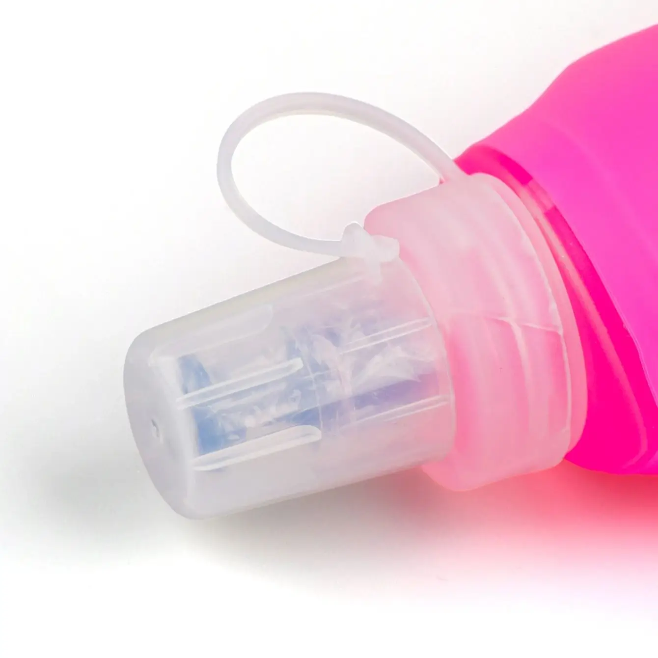 WRELS Collapsible TPU Water Bottle with Silicone Nozzle, BPA-Free, Leak-Proof, Lightweight for Outdoor Sports, Cycling, Hiking,