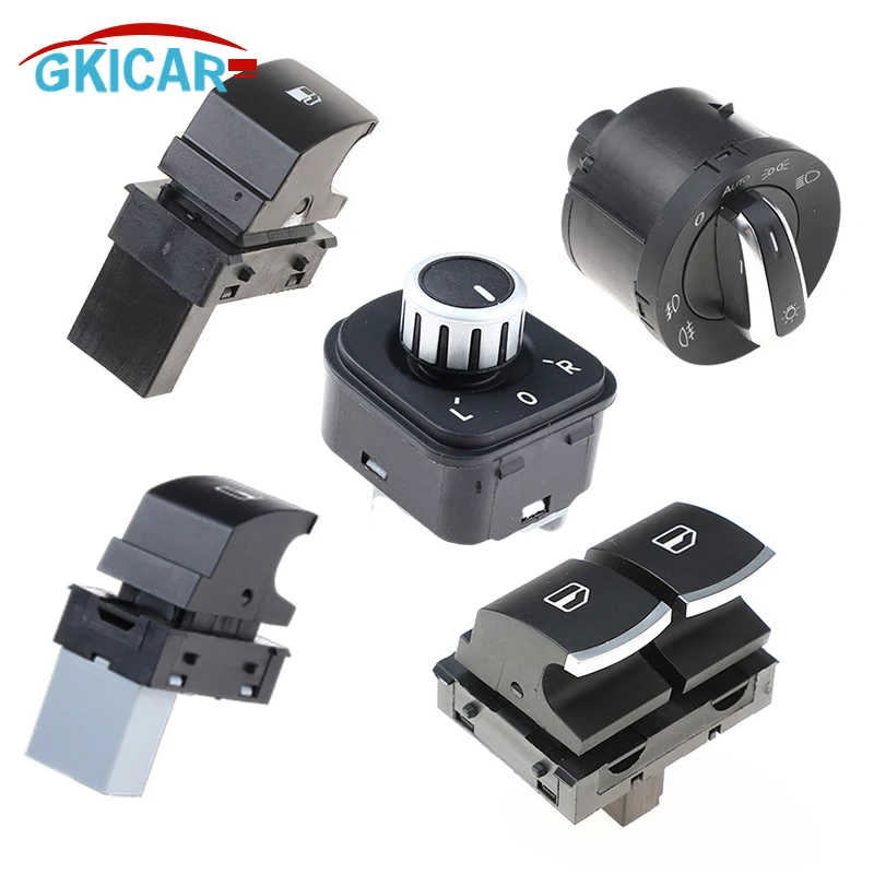 5 Nd959855 5 K3959857 Muslimatexlimb Pulsante Specchietto Posteriore Alzacristallo Per Vvw Passat B6 Cc Eos Golf 5 6 Plus Gti