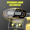Multi-Process Aluminum MIG Welder Gas/Gasless Flux Core Stick TIG Welding Machine LCD Display Kit 4