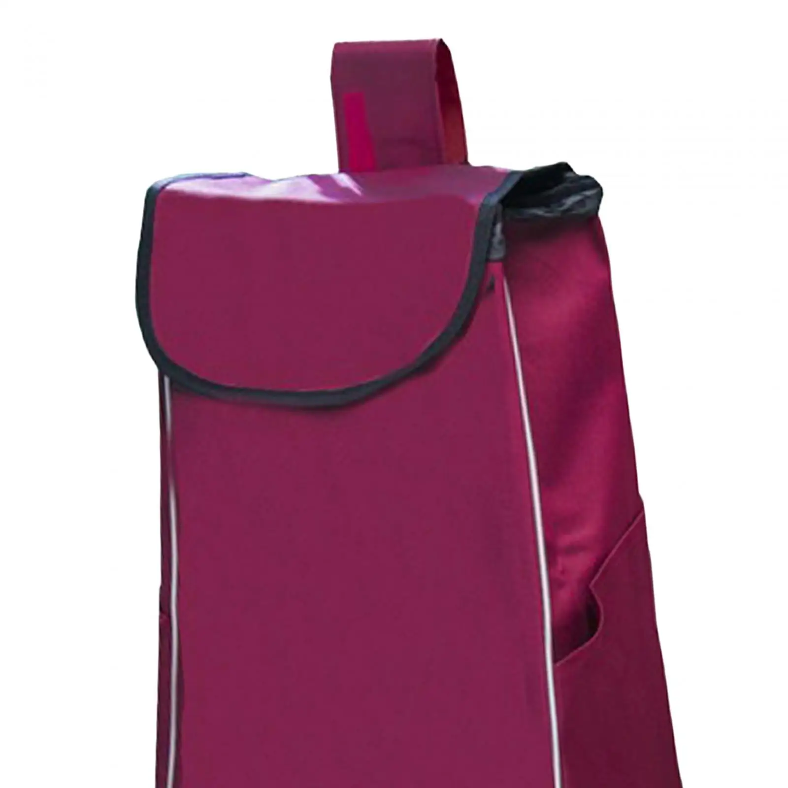 Shopping Cart Replacement Storage Bag Waterproof with Side Pockets and Rear Pocket Collapsible Daily Bag Trolley Accessory