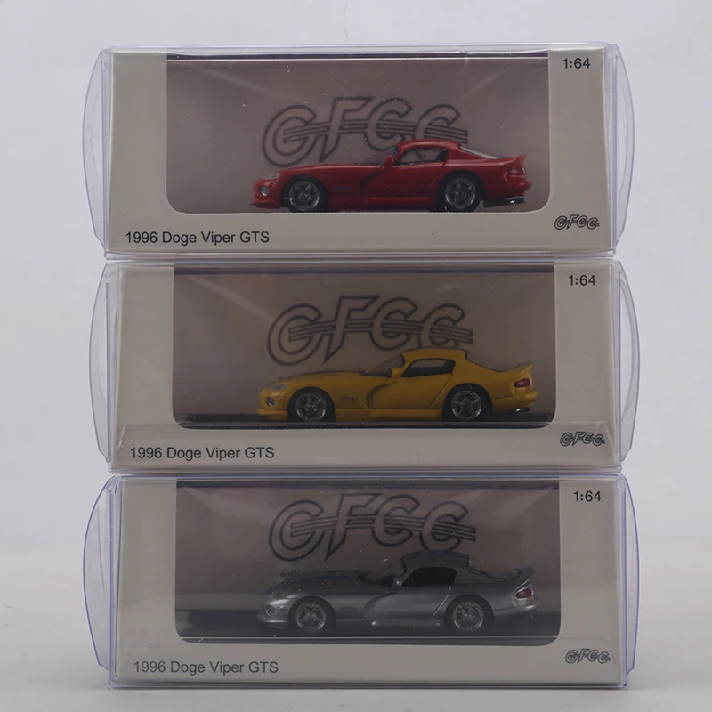 GFCC 1:64 1996년형 닷지 바이퍼 GTS 하드탑 다이캐스트 합금 시뮬레이션 자동차 모형 장난감
