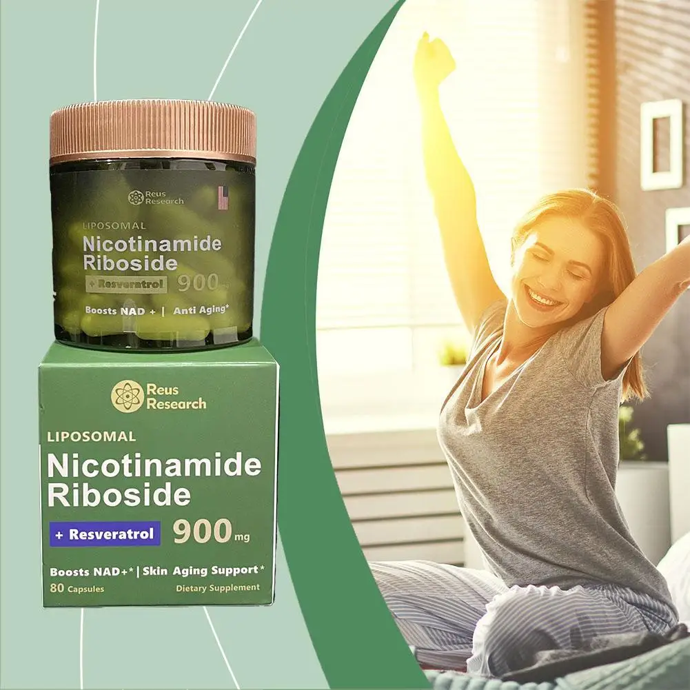 NAD+ Supplement Capsules 900mg With Resveratrol Quercetin