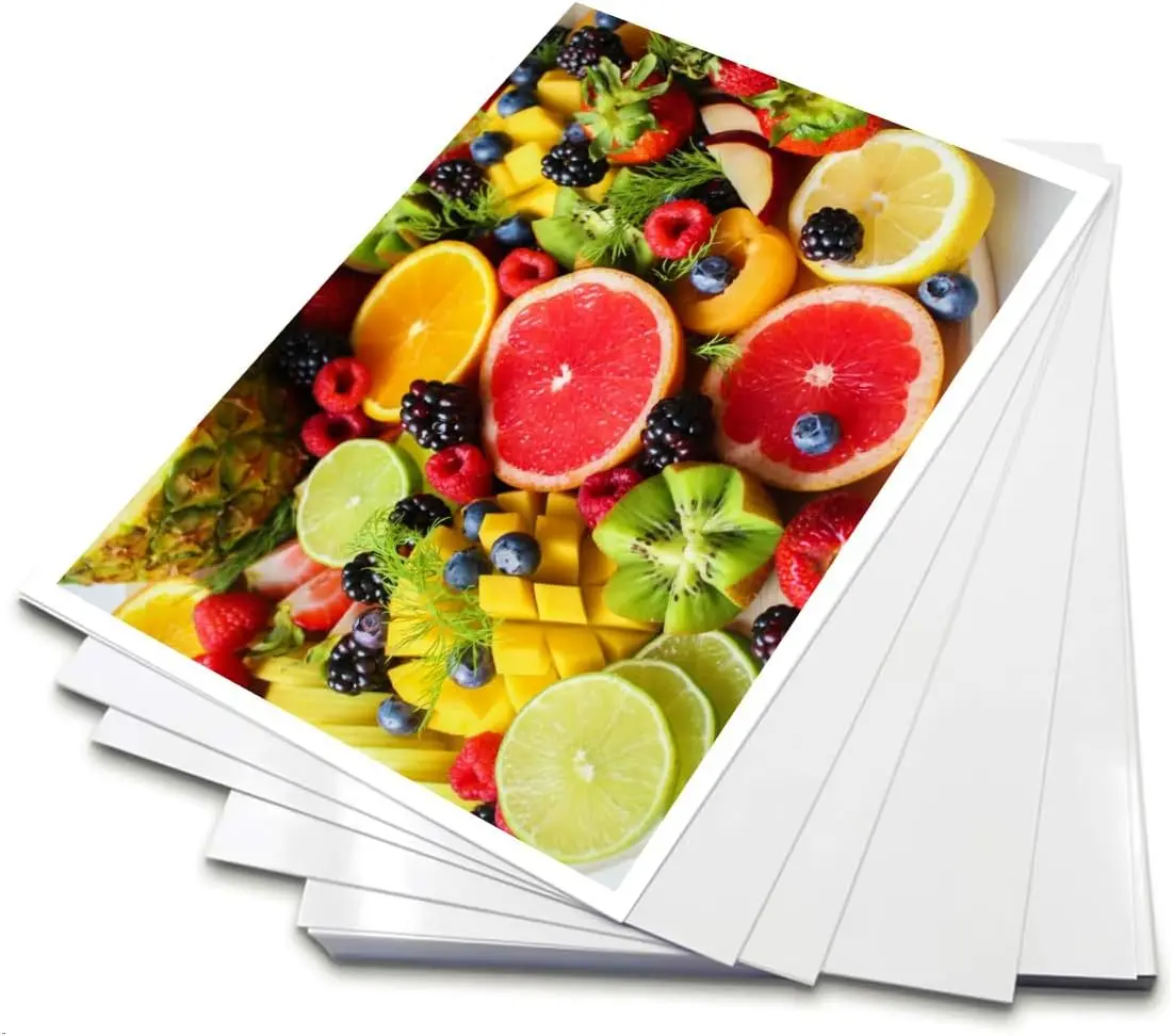 잉크젯 프린터용 4x6 무광택 포토 용지, 230gsm 단면 4R 무광택 포토 시트