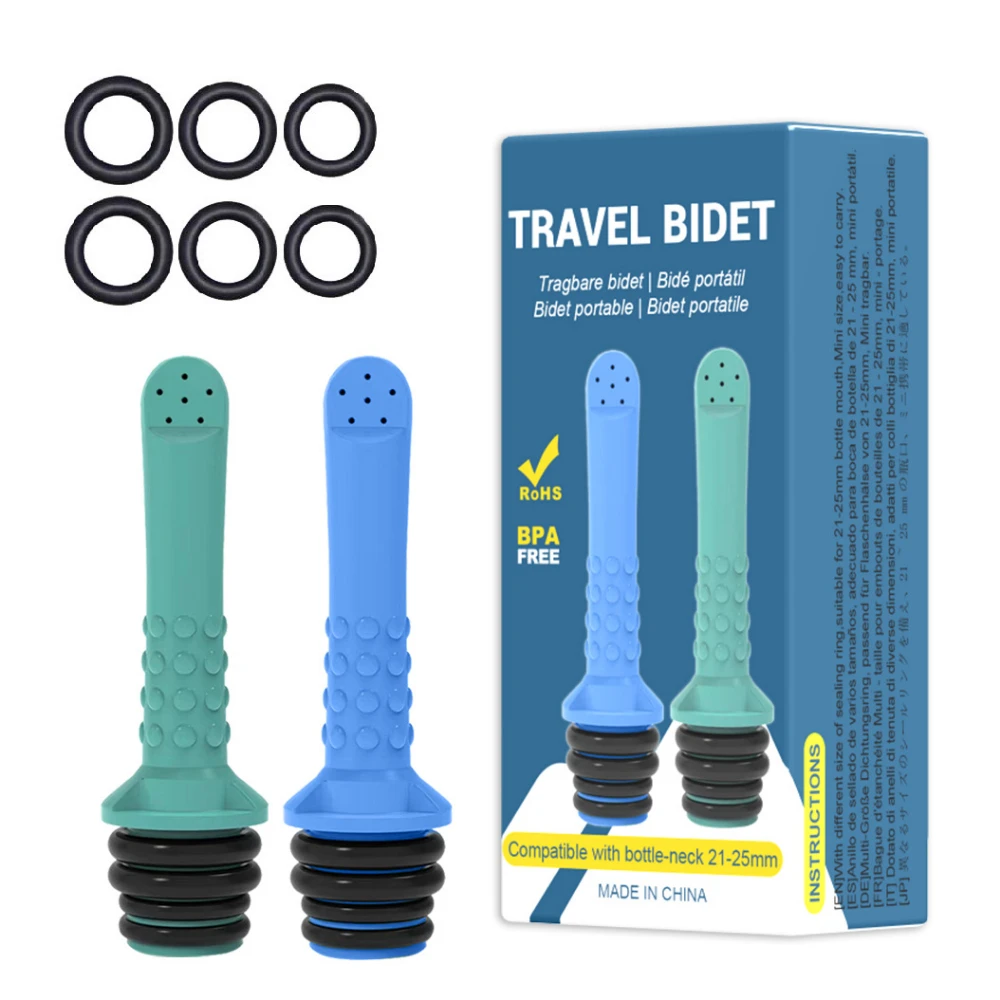 1/2Pcs Pack Portable Bidet Pipe for Toilet Universal Travel Bidet Compatible Plastic Bottle Clean Handheld Rinse machine