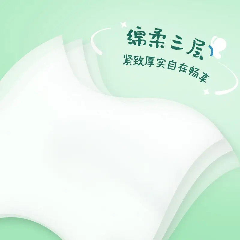 40 Packs Cute Cartoon Handkerchief Portable Virgin Wood Pulp House Facial Tissue Napkin Small Pack Hand Paper Towel Toilet Paper