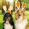 1-15PCS Easter Pet Hair Bands Easter Bunny Ears Headpiece Cute Carrot Hair Band Pet Easter Party Costume Accessories 2