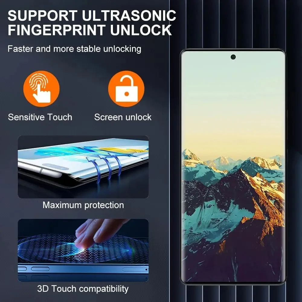 Tempered Glass 3D Curved Screen Protector - Ultra Durable, Bubble-Free, Anti-Scratch, Fingerprint Resistant