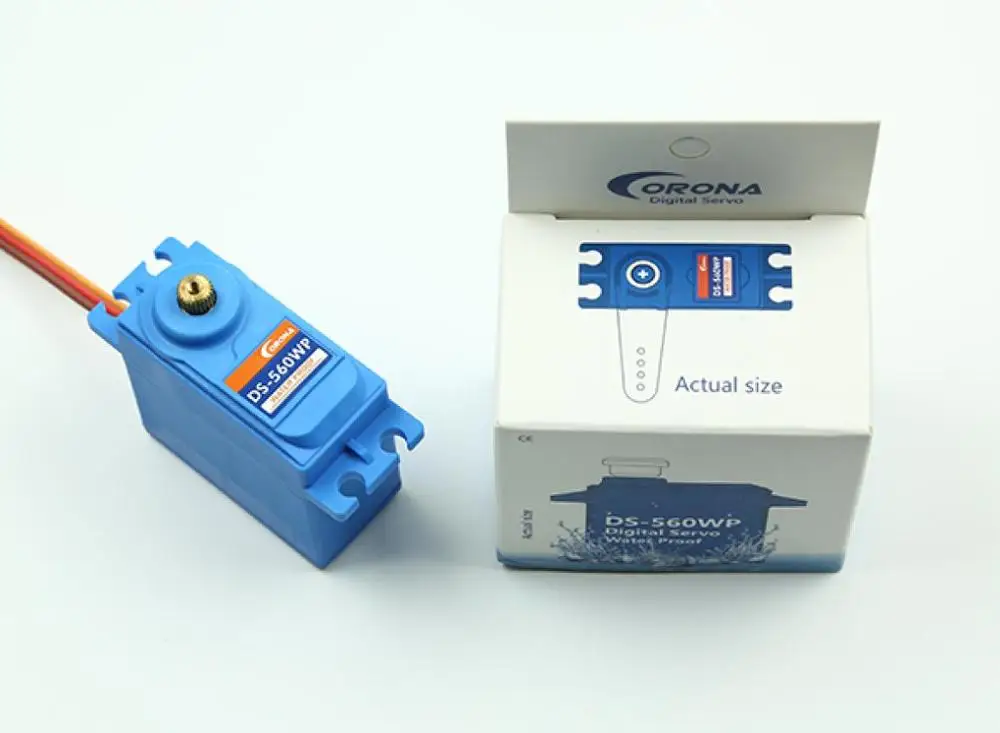 

Водонепроницаемый сервопривод с металлической шестерней высокой точности Corona DS-560WP 15KG HV