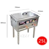 Commercial Gas Fryer 25L*1 Deep Stainless Steel Machine One Tanks One Sieve Chicken/French Kitchen Restaurant Food 2