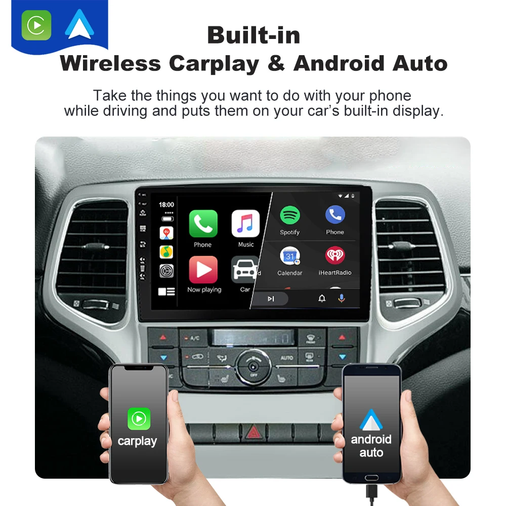 8+256GB Android 12 Car Radio For Jeep Grand Cherokee WK2