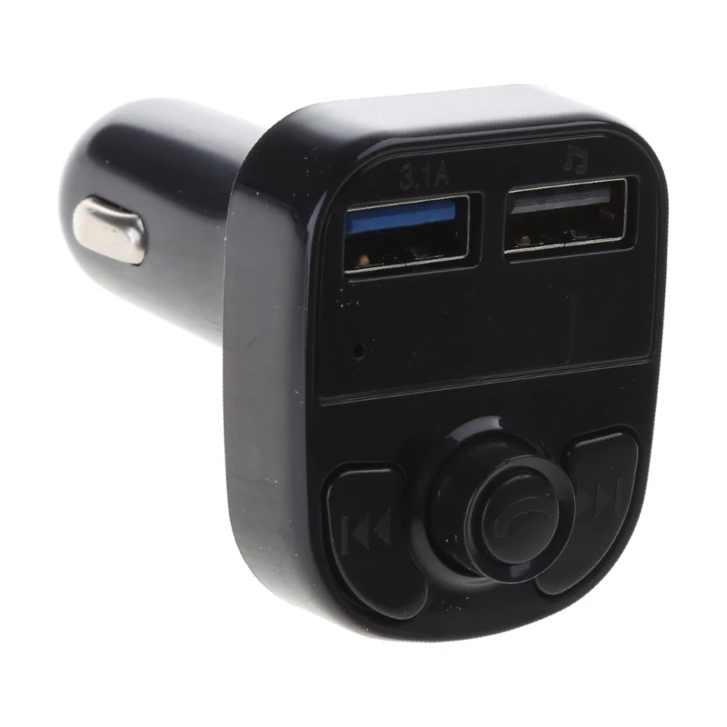 

Car FM Transmitter Bluetooth-compatible Hands-free MP3 Player Dual USB 3.1A 1A Car LED Dislpay Handsfree