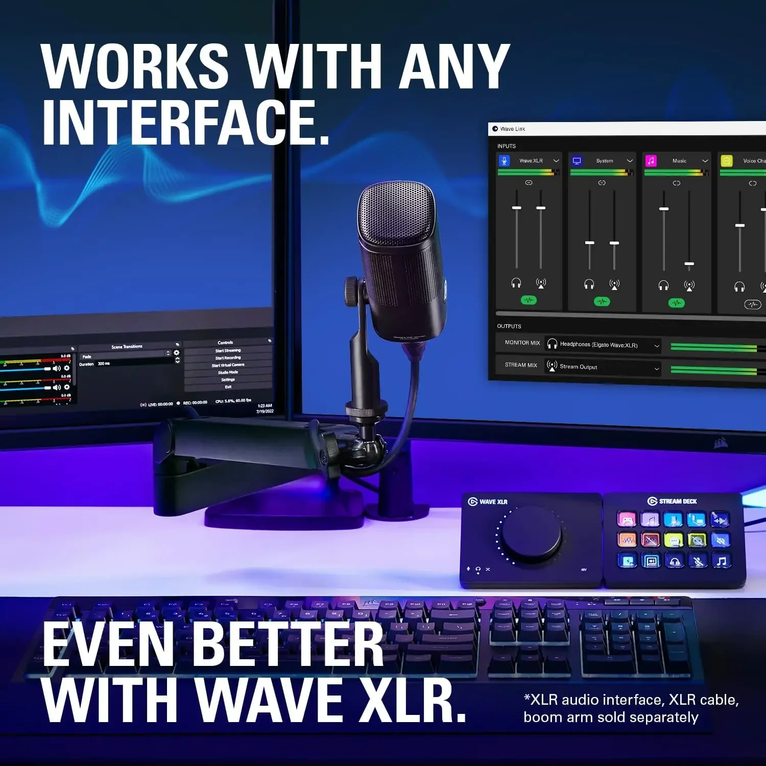 Elgato wave dx-dynamisches xlr-Mikrofon, Nieren muster, Rausch 