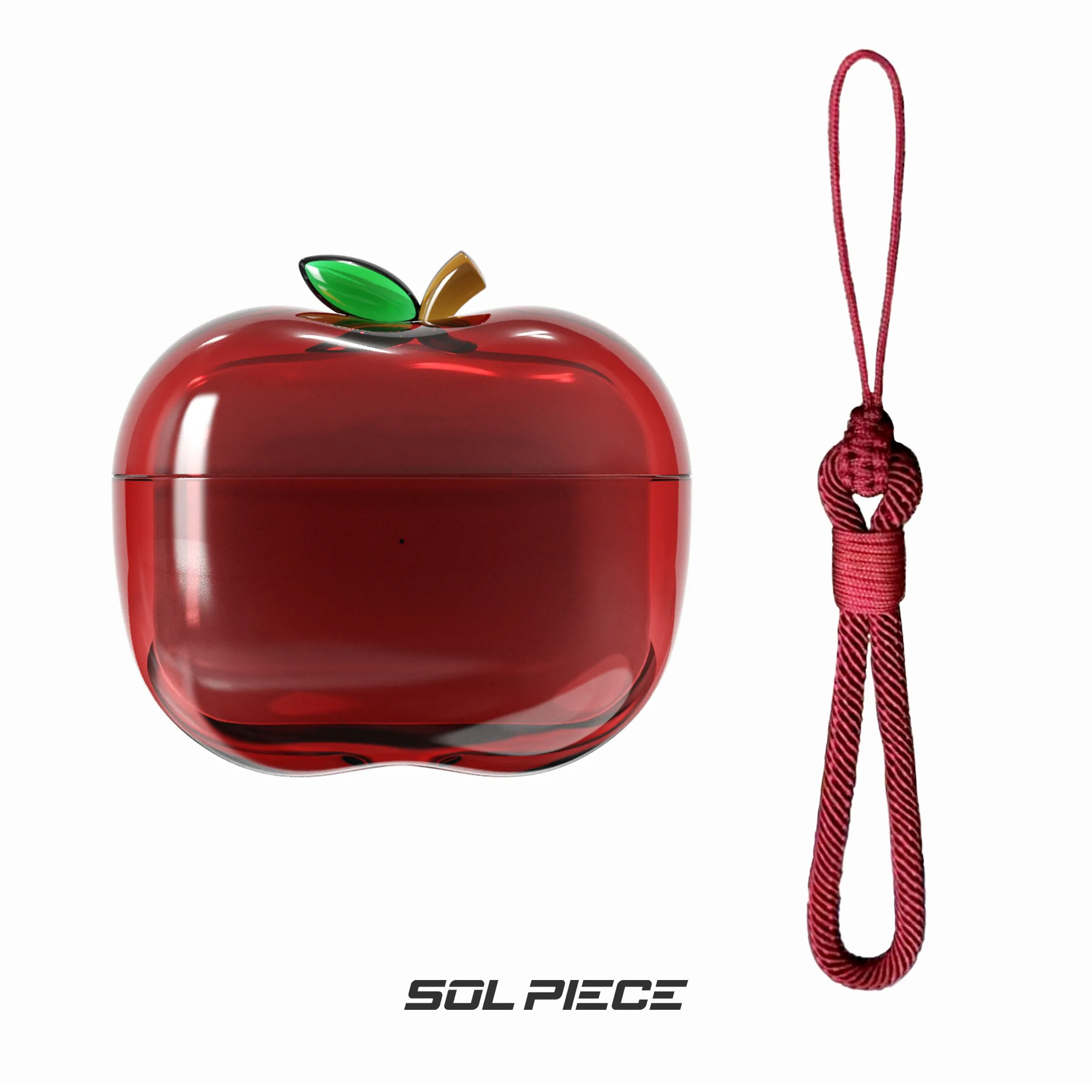 Transparent Drop-Proof TPU Soft Design Customized Personalized Fruit Earphone Case - Simple Style