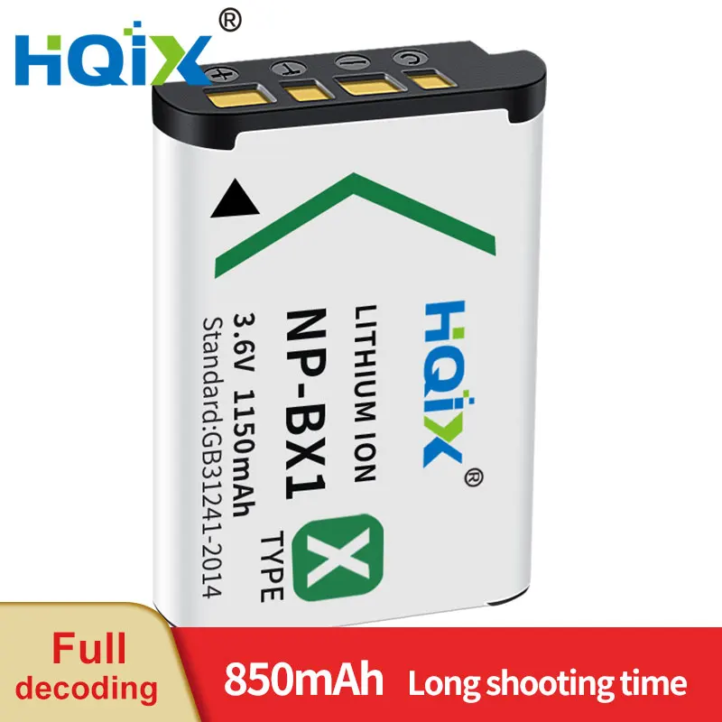 Hqix Per Sony Zv1 Dsc-H400 Rx100 Vi Rx100 Vii Hx50 Hx90 Hx30 Wx350 Wx500 Wx500 Hx99 Hx60 Hx400 Batteria Del Caricatore Della Fotocamera Np-Bx1