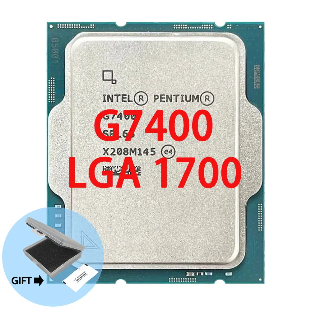 Per Processore Cpu Intel Pentium G7400 3.7 Ghz Dual-Core 4 Thread 10Nm L3 = 6M 46W Lga 1700 G7400