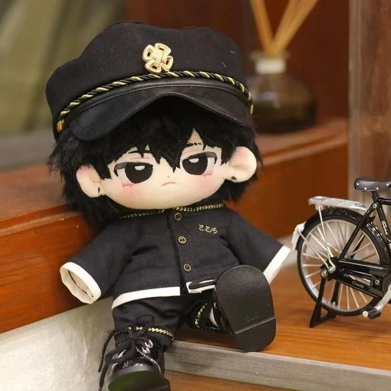 Handmade Limited 3pc 20cm Doll Clothes School Uniforms Japanese Style Teenagers Hat Shirt Coat Pants Doll Outfits Gift 3