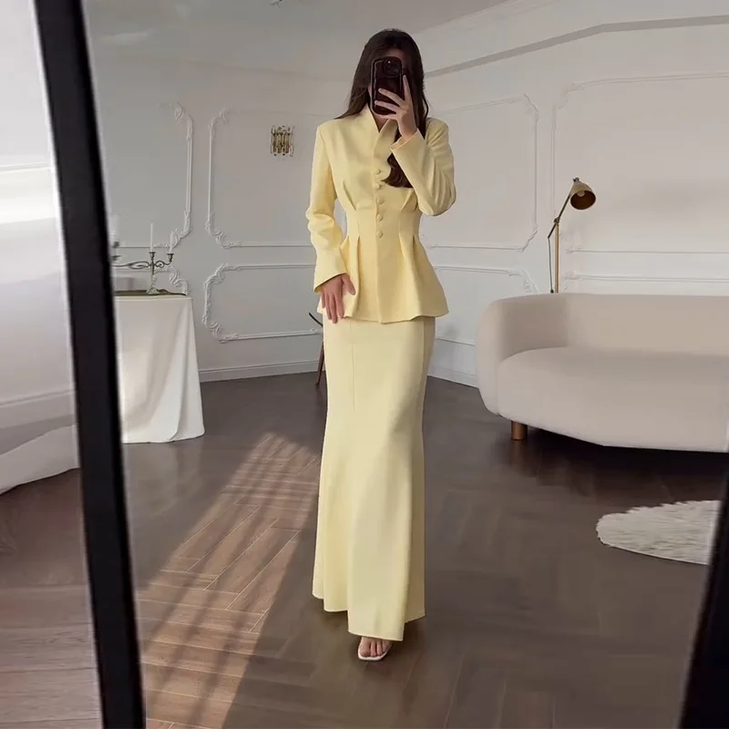 شيك سليم صالح التنانير 2 قطعة مجموعة النساء الخامس...