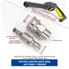 High Pressure Washer Pipe Connector for Karcher Pressure Gun Hose 360 Degree Rotation Connector Anti-tangle Swivel 3/8 male 4