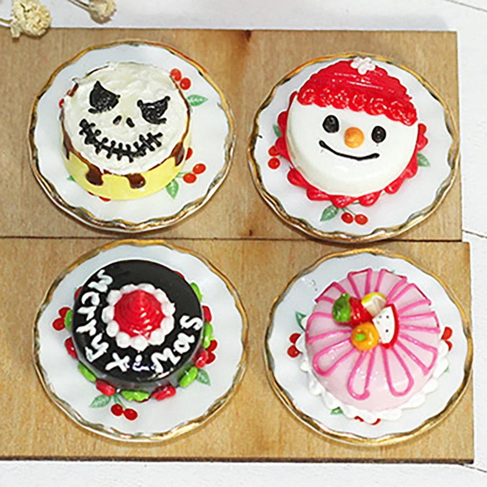 

1 шт. 1/12 миниатюрный кукольный домик с тарелкой, модель пищевого горшка для мини-украшения, аксессуары для кукольного домика