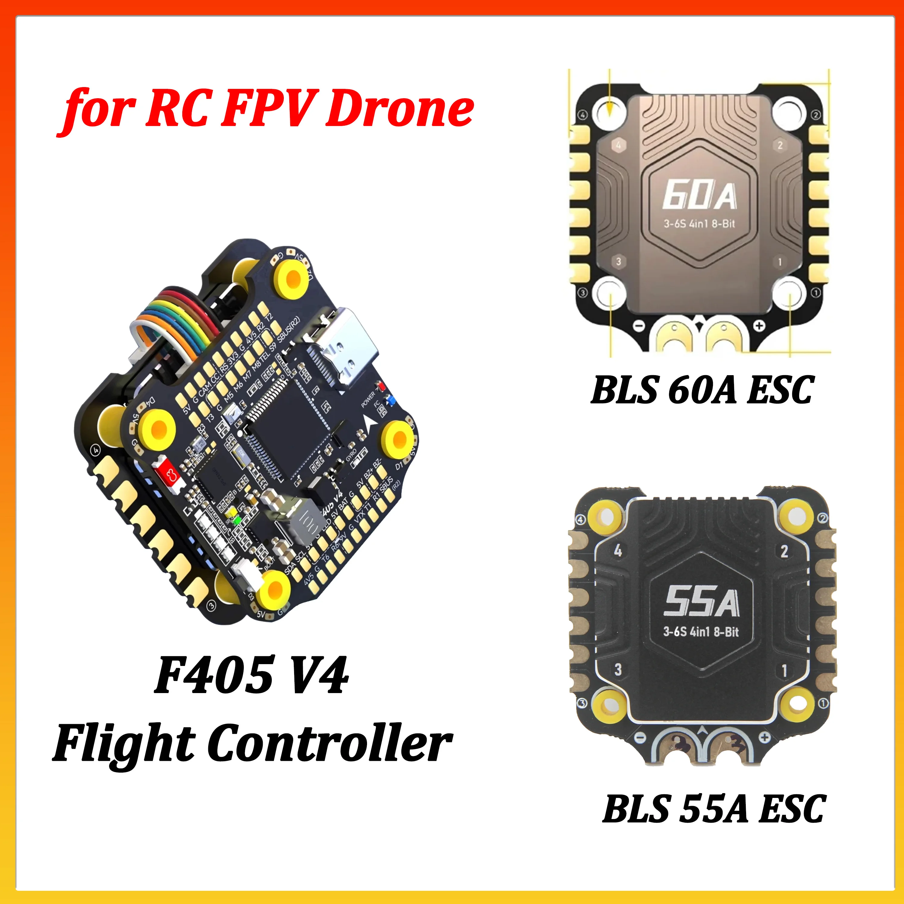 ชุดควบคุมโดรน FPV 4-in-1 สำหรับนักบินมืออาชีพ