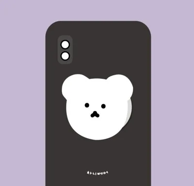 New Cute Korea cartoon Acrylic Holder For iphone huawei xiaomi redmi Samsung finger ring mobile phone cute flower holder bracket car cup phone holder